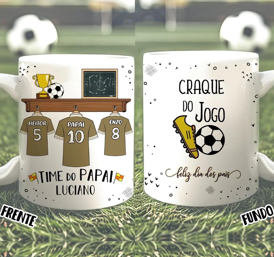 26 Artes para Caneca Futebol Dia dos Pais Arquivo em Jpg 7