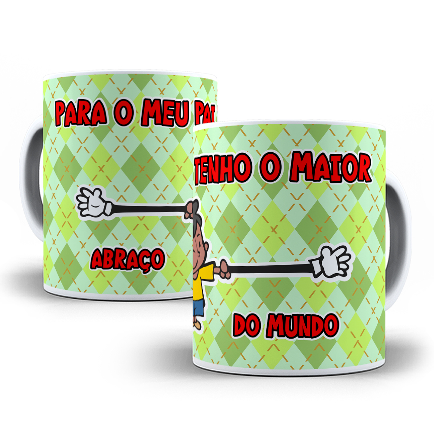 18 Artes para Caneca Dia dos Pais Cartoon Arquivo em Jpg  4