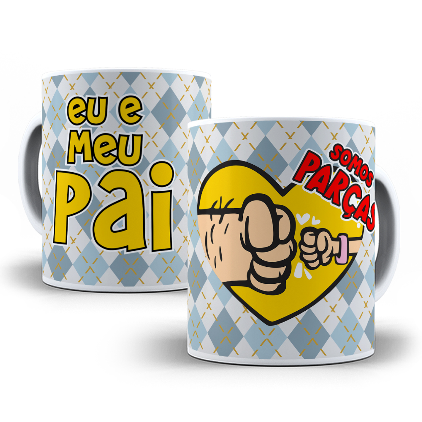 18 Artes para Caneca Dia dos Pais Cartoon Arquivo em Jpg  5