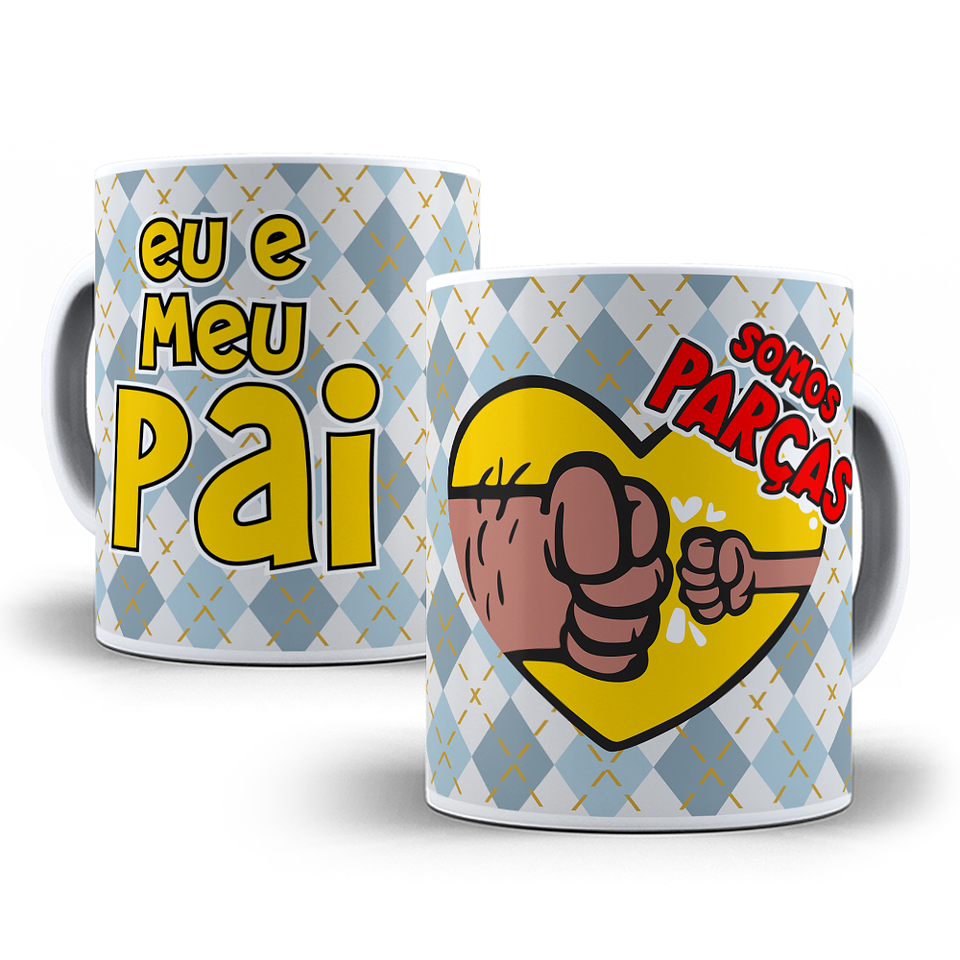 18 Artes para Caneca Dia dos Pais Cartoon Arquivo em Jpg  7