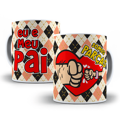 18 Artes para Caneca Dia dos Pais Cartoon Arquivo em Jpg 