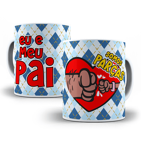 18 Artes para Caneca Dia dos Pais Cartoon Arquivo em Jpg 