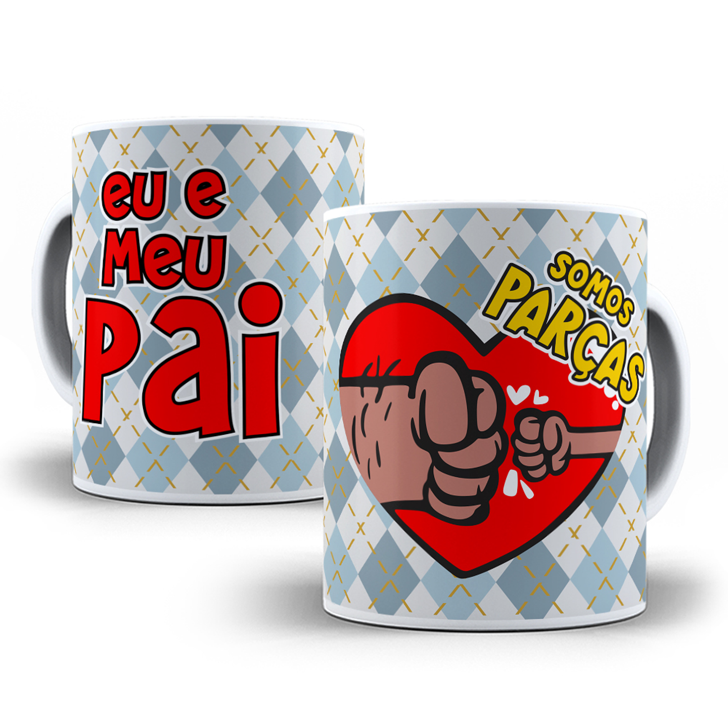 18 Artes para Caneca Dia dos Pais Cartoon Arquivo em Jpg  11