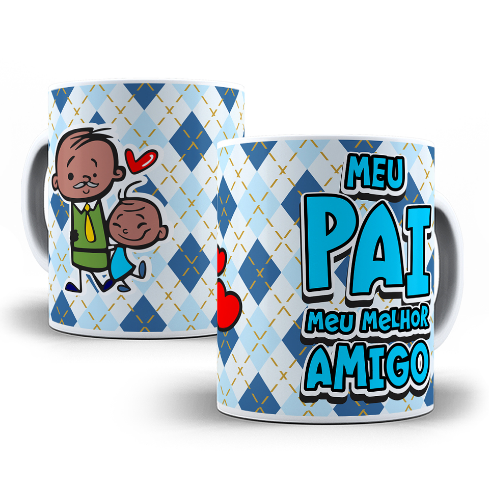 18 Artes para Caneca Dia dos Pais Cartoon Arquivo em Jpg  15