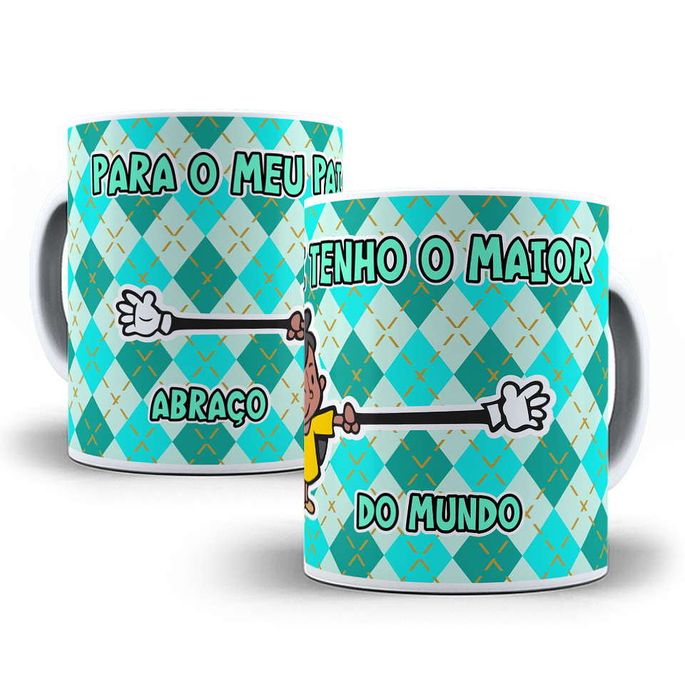 18 Artes para Caneca Dia dos Pais Cartoon Arquivo em Jpg  17