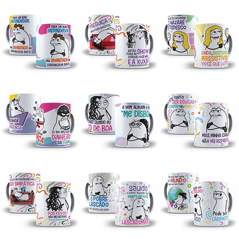 18 Artes para Caneca Frases Engraçadas Flork Arquivo em Jpg