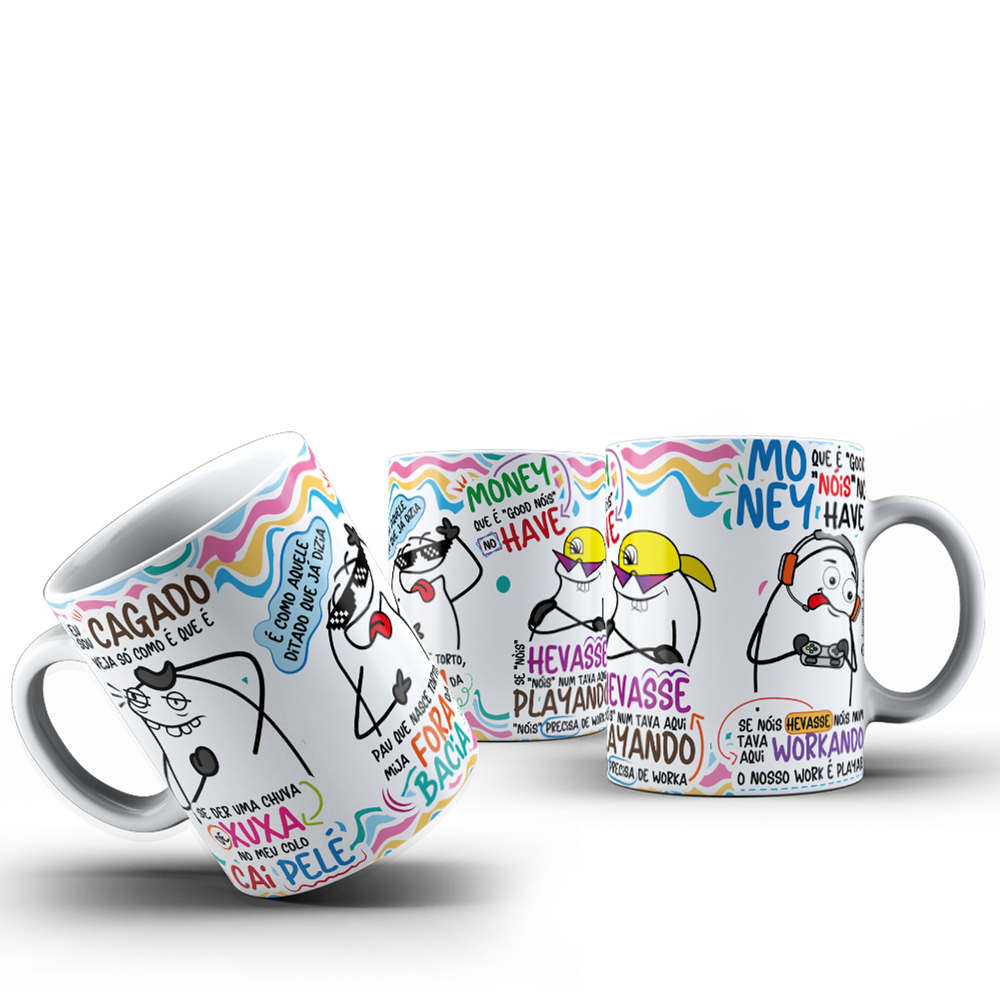 Arte Caneca Flork Eu sou cagado veja só como é que é Arquivo em Jpg 1