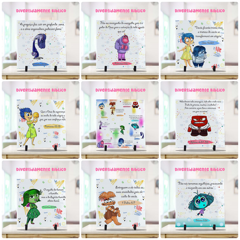 22 Artes para Caneca e Azulejo Divertidamente Biblicamente Arquivo Editável  2