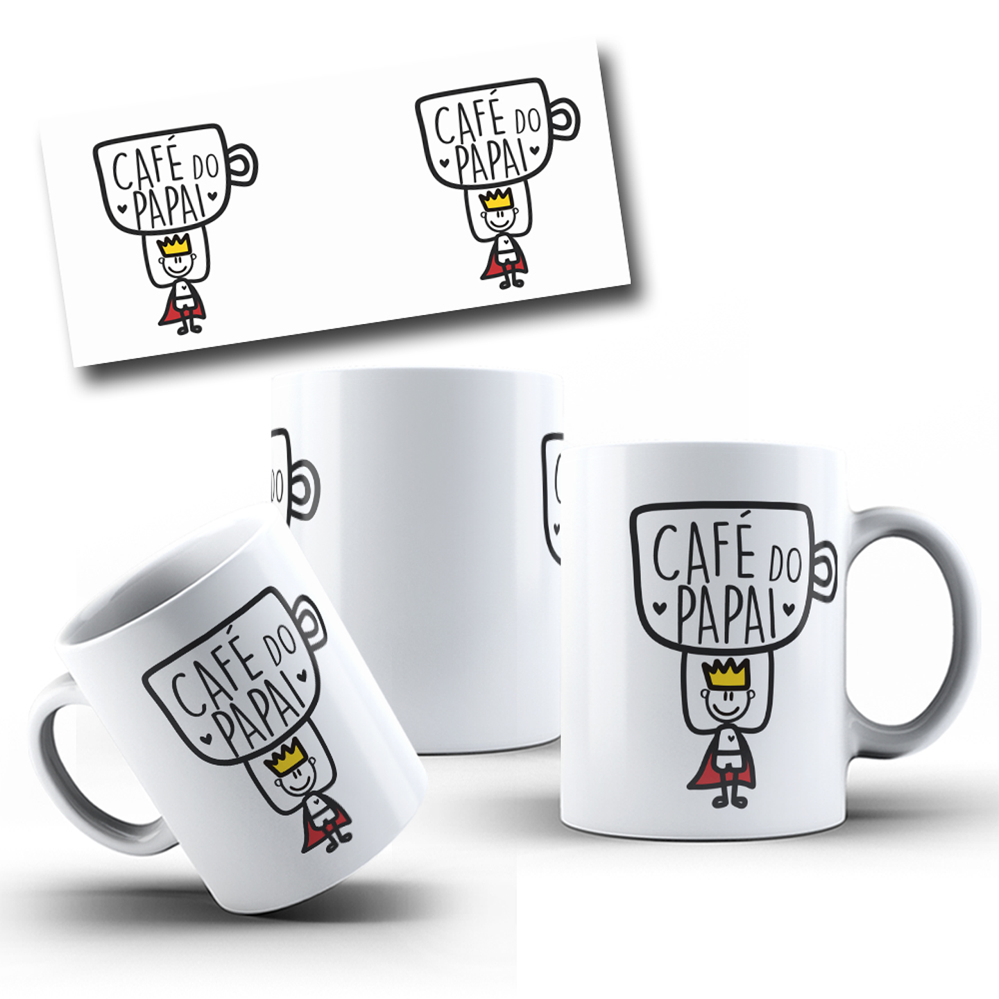 30 Artes para Caneca Dia dos Pais Arquivo em Png 8