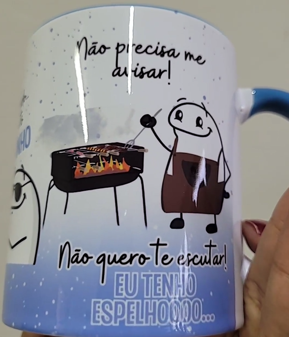 Arte Caneca Aaaa Cê reparou que eu engordei, Tô mais Gordinho Arquivo Png 4