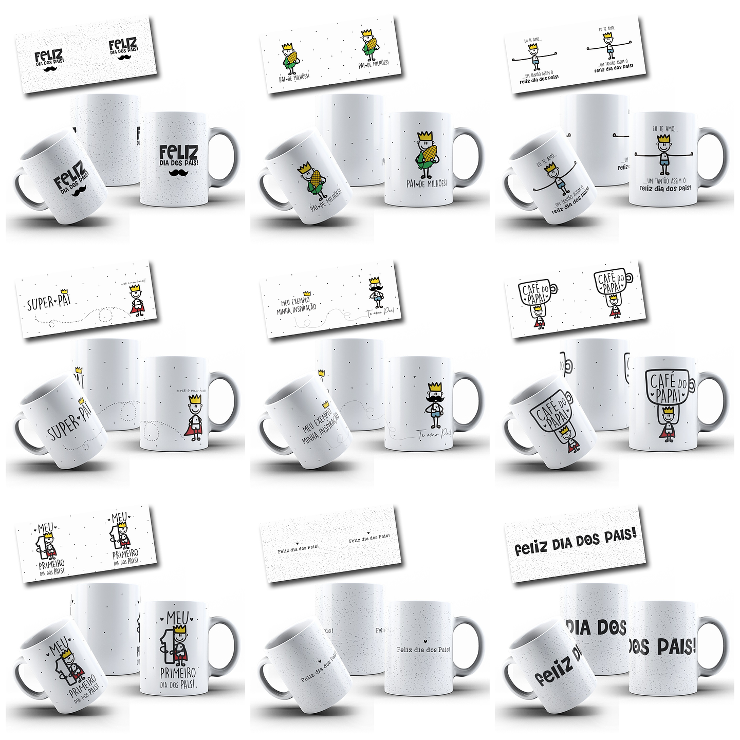 30 Artes para Caneca Dia dos Pais Arquivo em Png 9