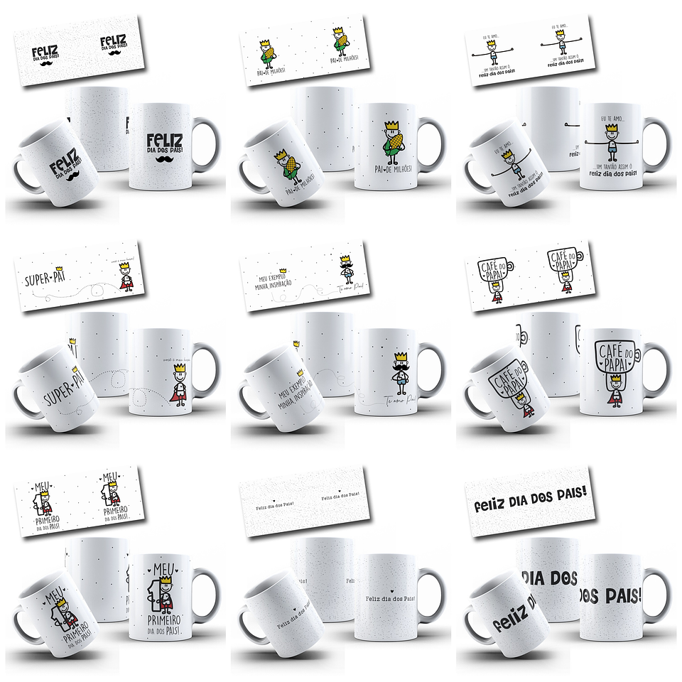 30 Artes para Caneca Dia dos Pais Arquivo em Png 9