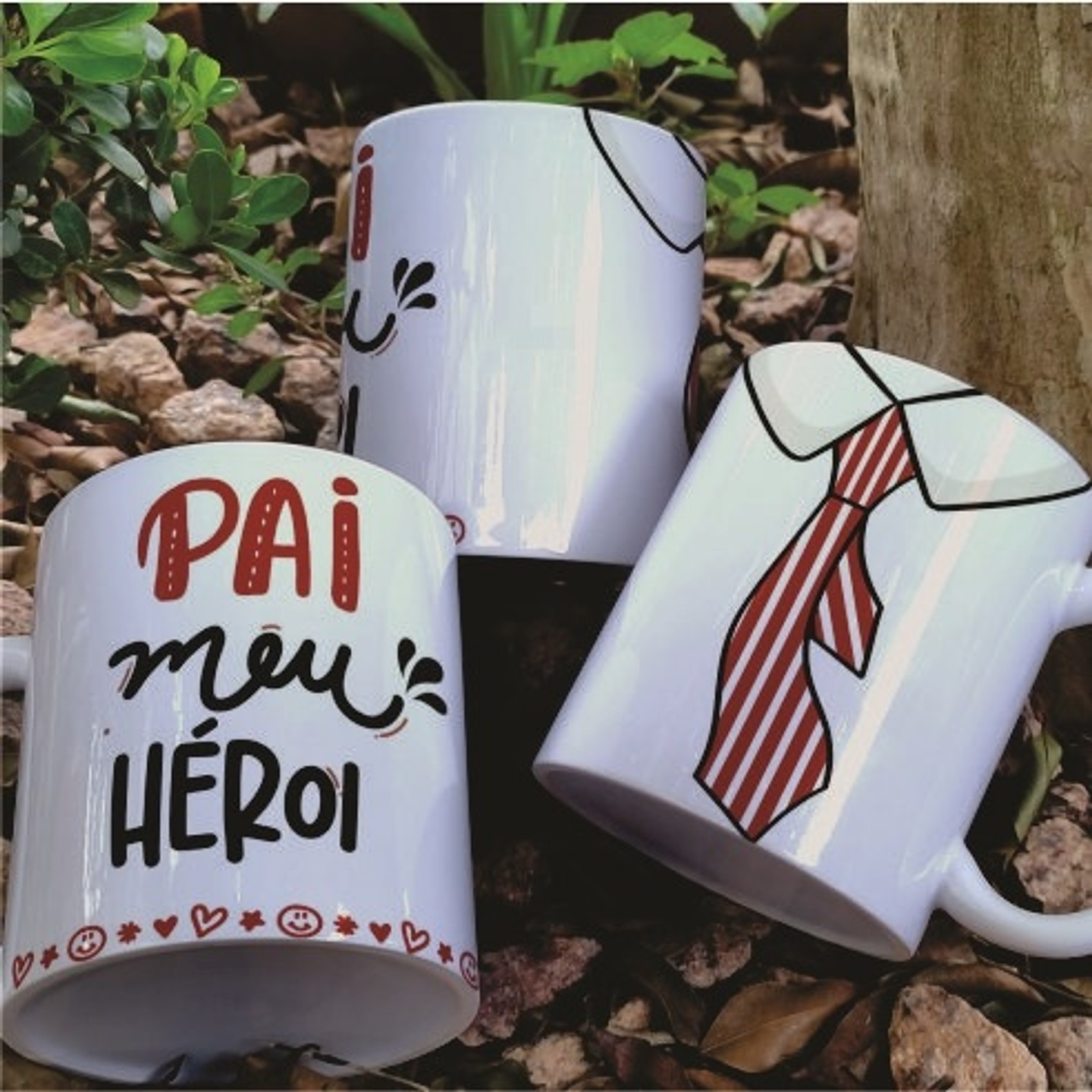 6 Artes para Caneca Dia dos Pais Arquivo Editável 1