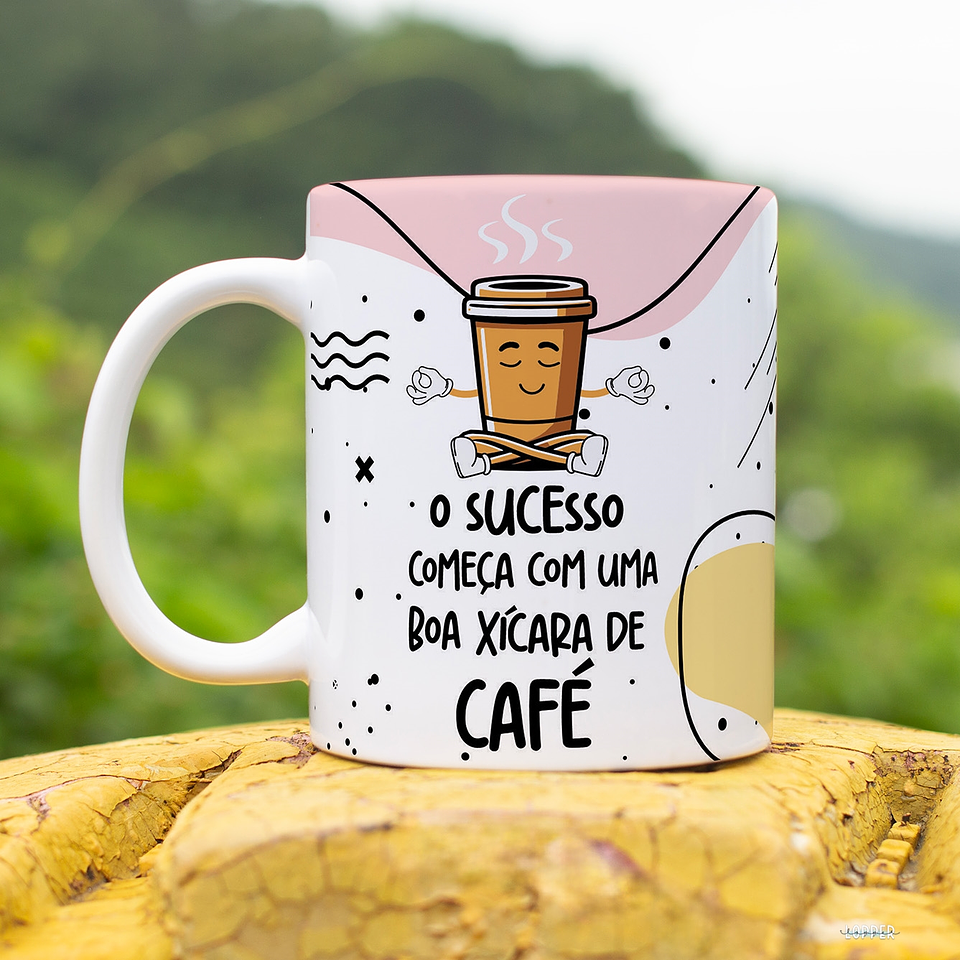 5 Artes para Caneca Frases Café Arquivo Editável 3