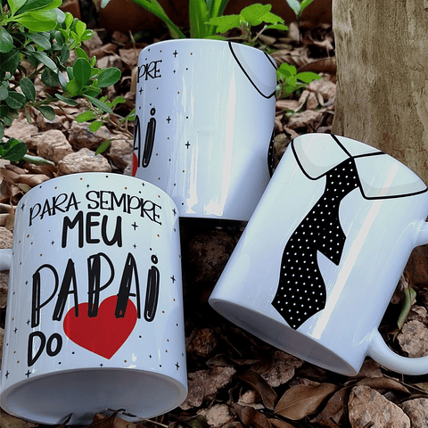 6 Artes para Caneca Dia dos Pais Arquivo Editável