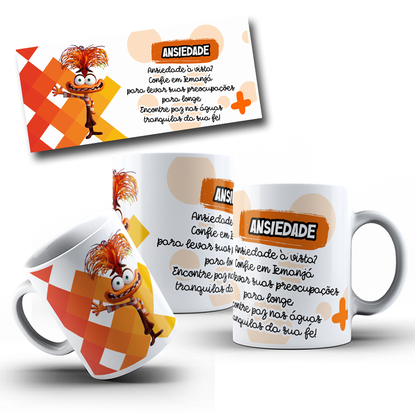 9 Artes para Caneca Divertidamente Orixás Arquivo em Jpg  1