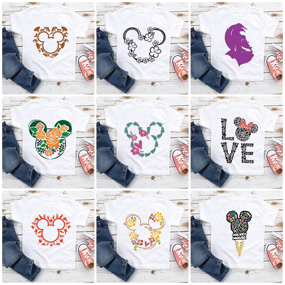 140 Artes para Camisa Disney Arquivo em Png 5