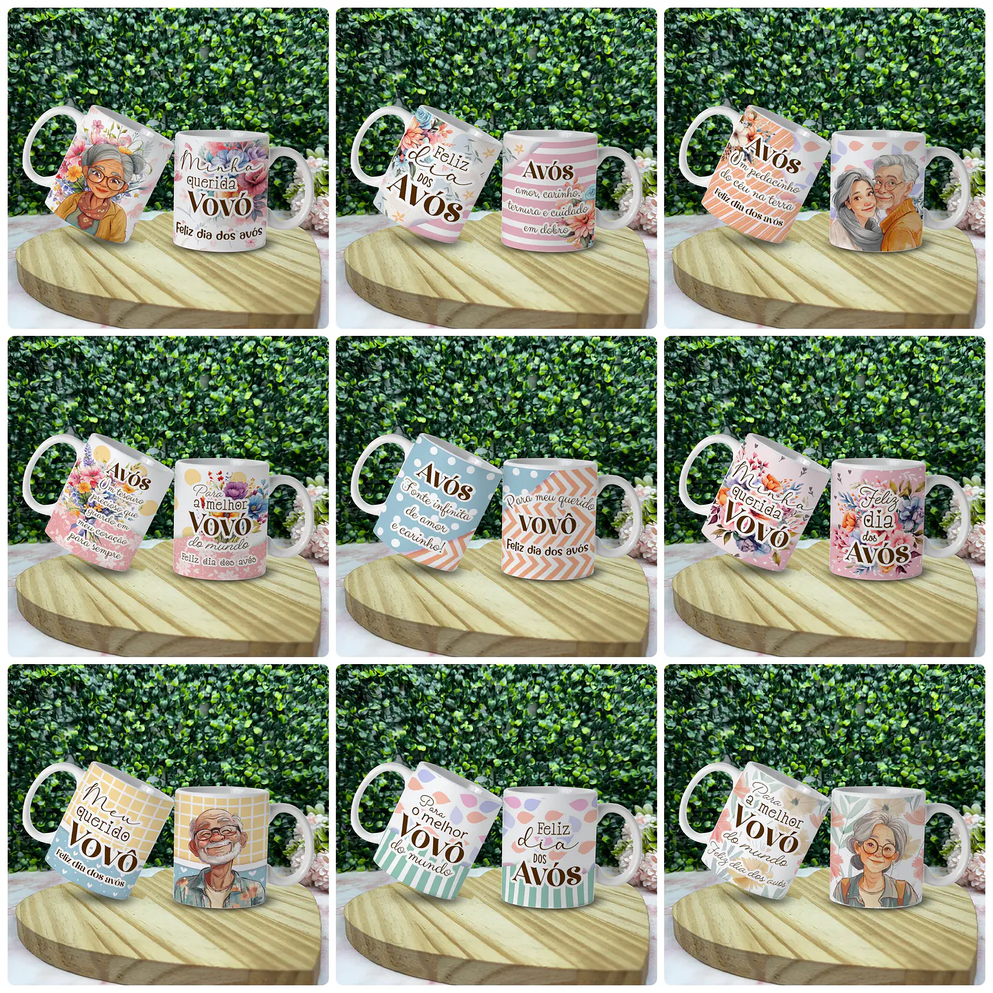 Arquivos de Corte Prontos Dia dos Avós em Pdf  4