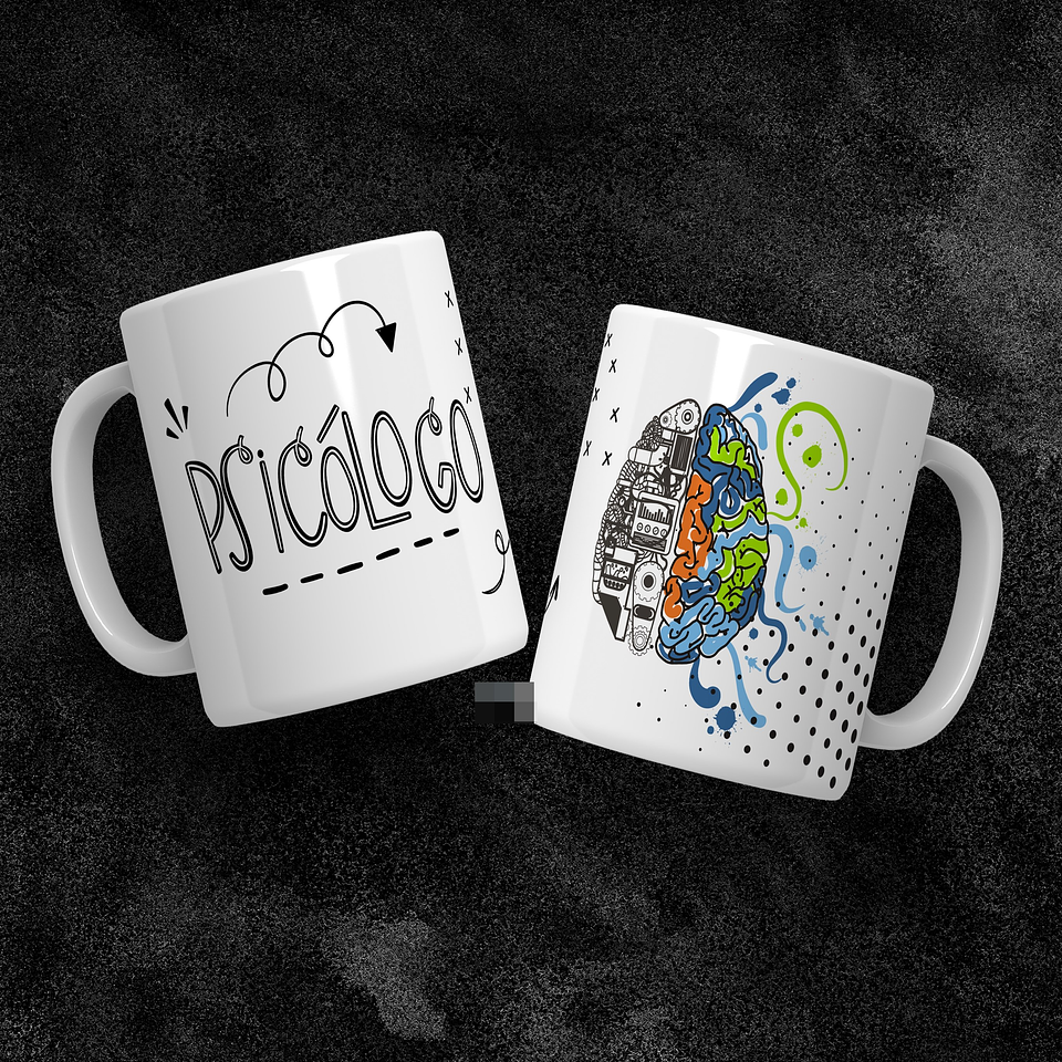 6 Artes para Caneca Profissão Psicologo Arquivo em Jpg  6