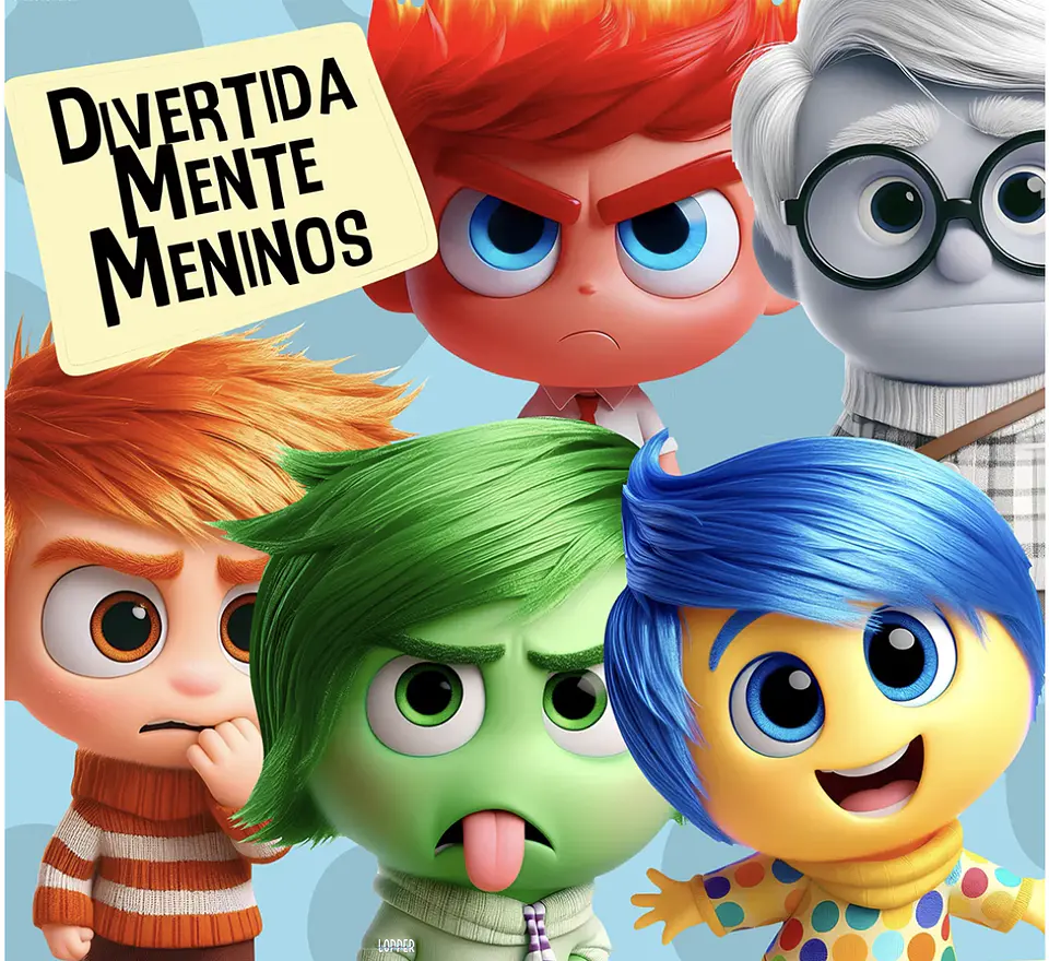 Combo 5 em 1 Divertidamente Arquivos em Png 7