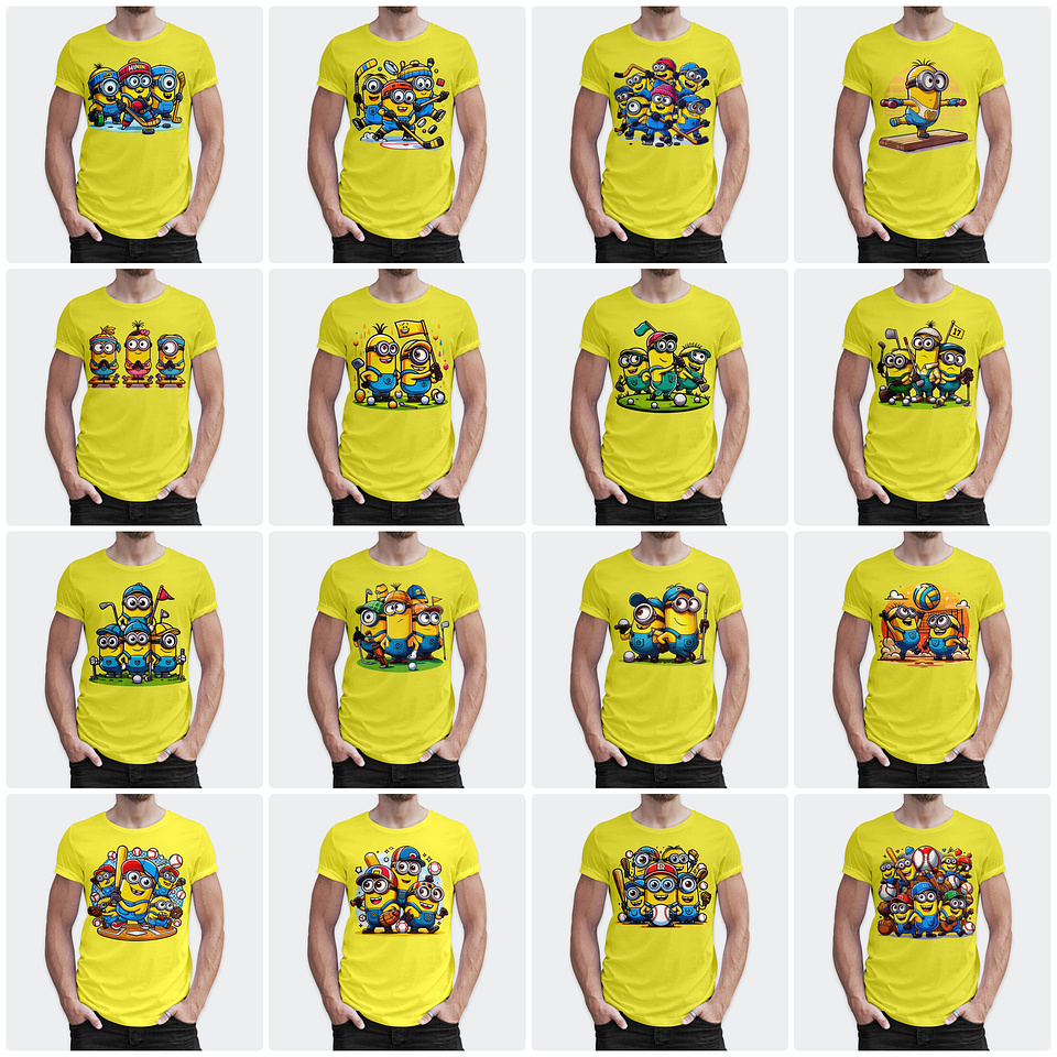 170 Artes para Camisa Minions Arquivo em Png  8