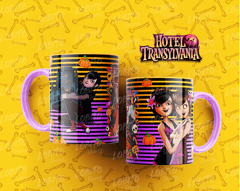 10 Artes para Caneca Hotel Trasilvânia Arquivo Editável