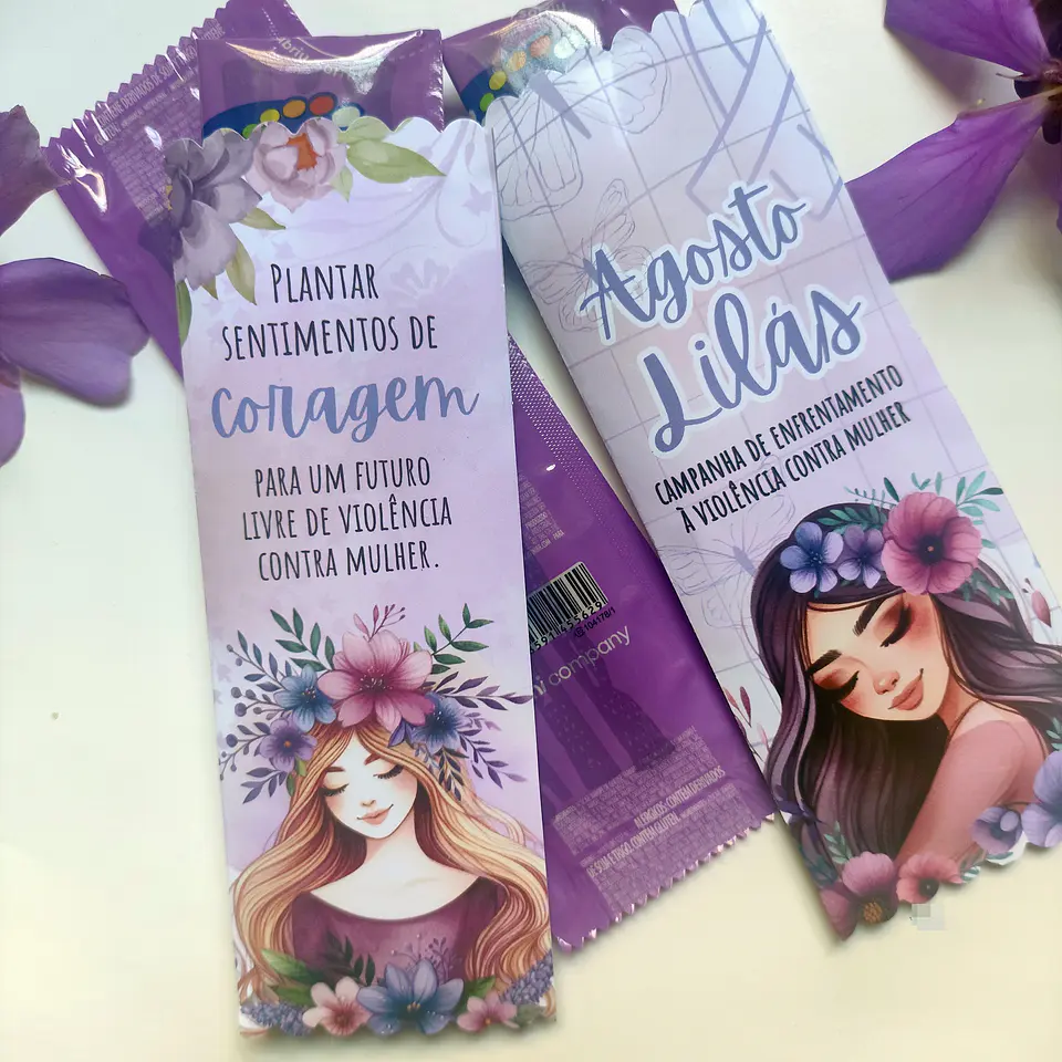 Arquivos de Corte Prontos Agosto Lilás e Dourado em Png 14