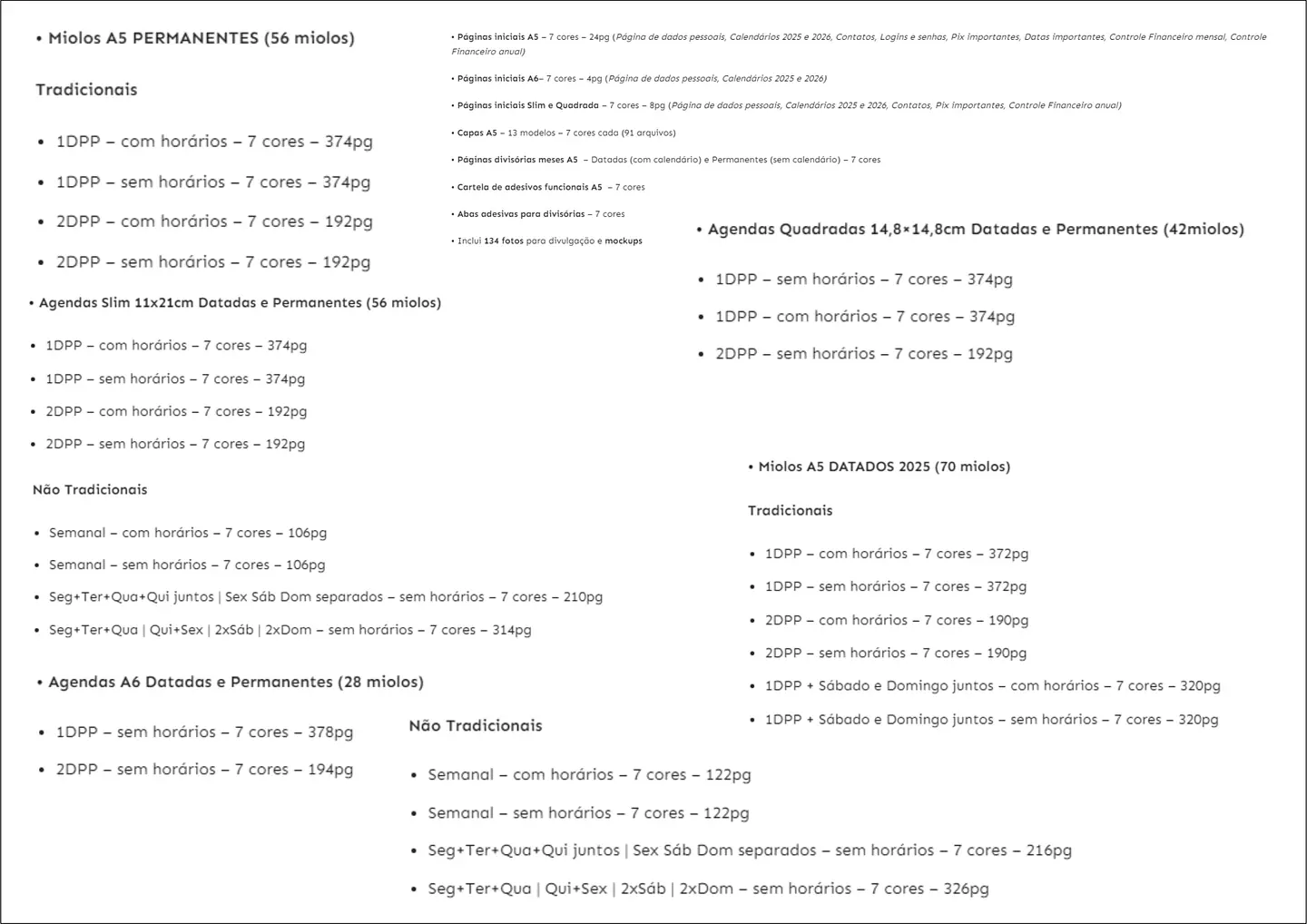Arquivo Master Combo Completo Agendas Vagalume 2025 em Pdf 11