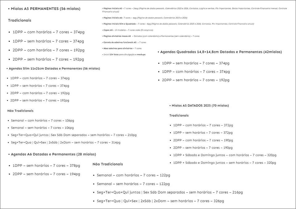 Arquivo Master Combo Completo Agendas Vagalume 2025 em Pdf 11