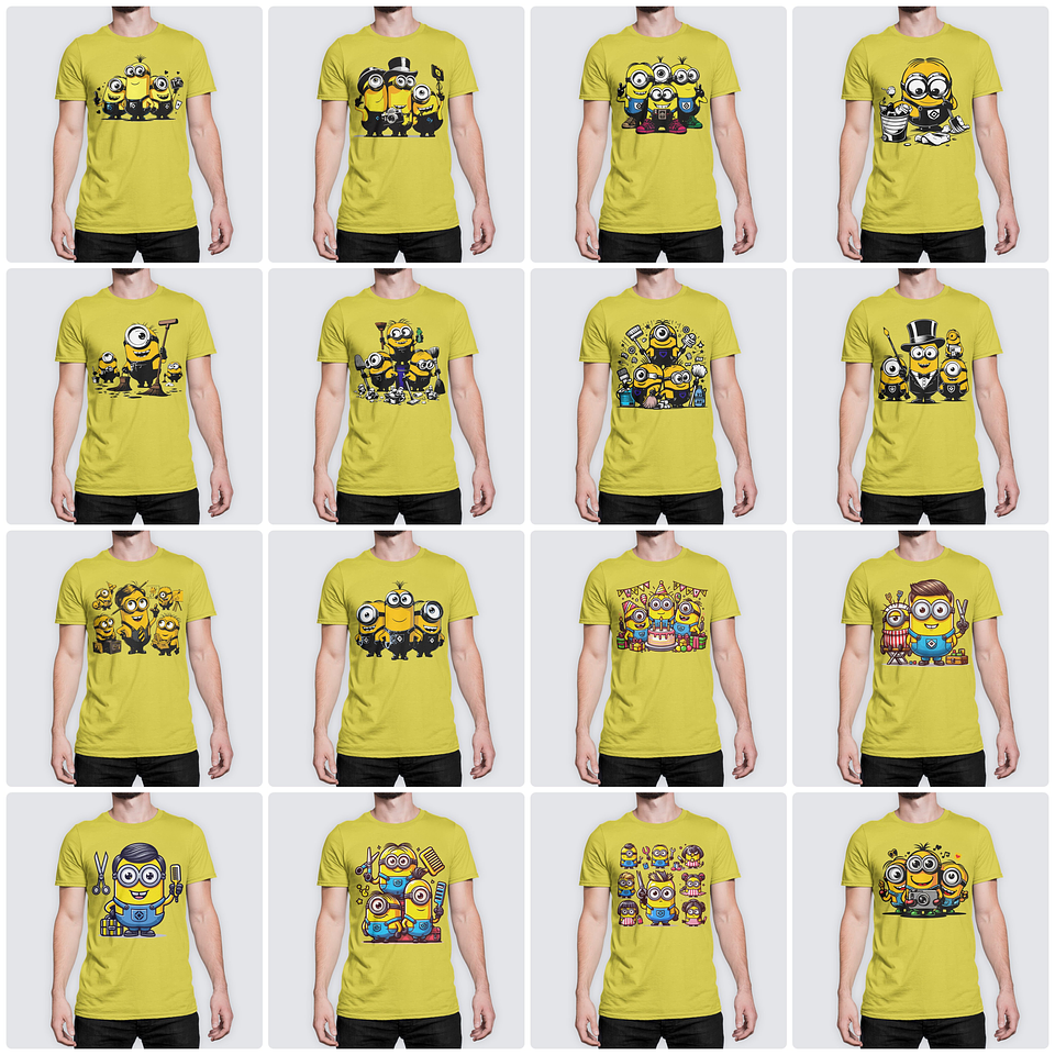 170 Artes para Camisa Minions Arquivo em Png  9