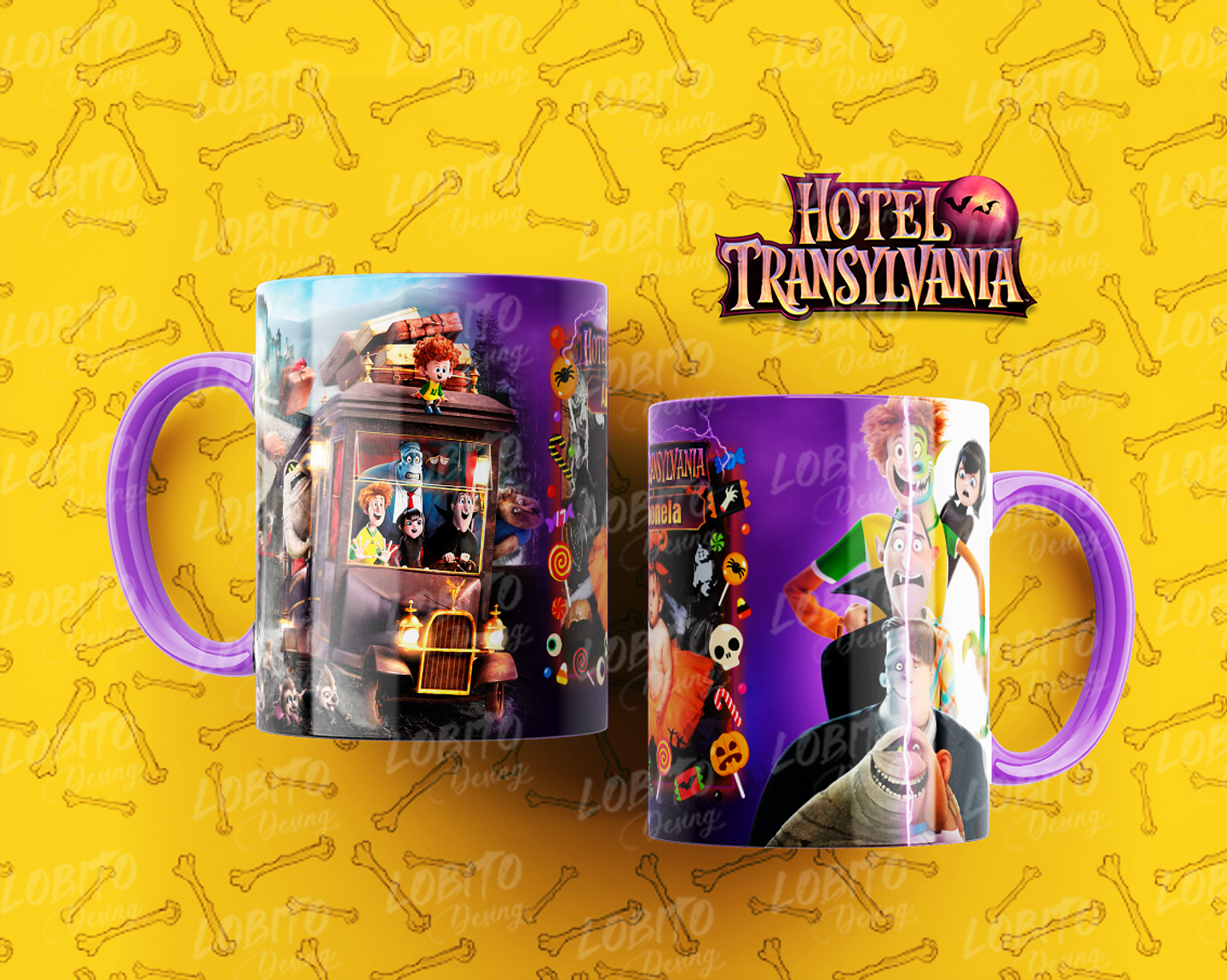 10 Artes para Caneca Hotel Trasilvânia Arquivo Editável 2