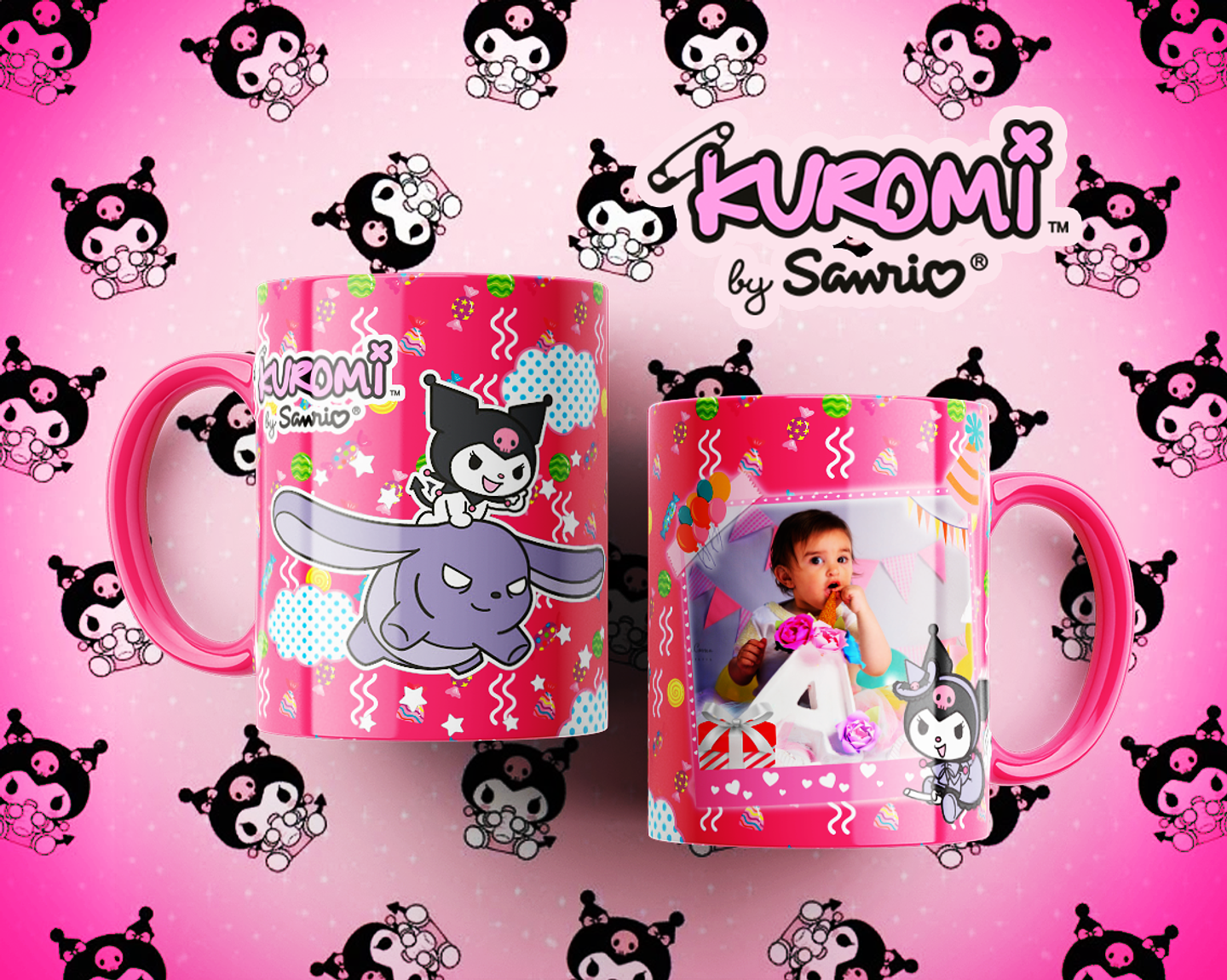 10 Artes para Caneca Kuromi Arquivo Editável  2
