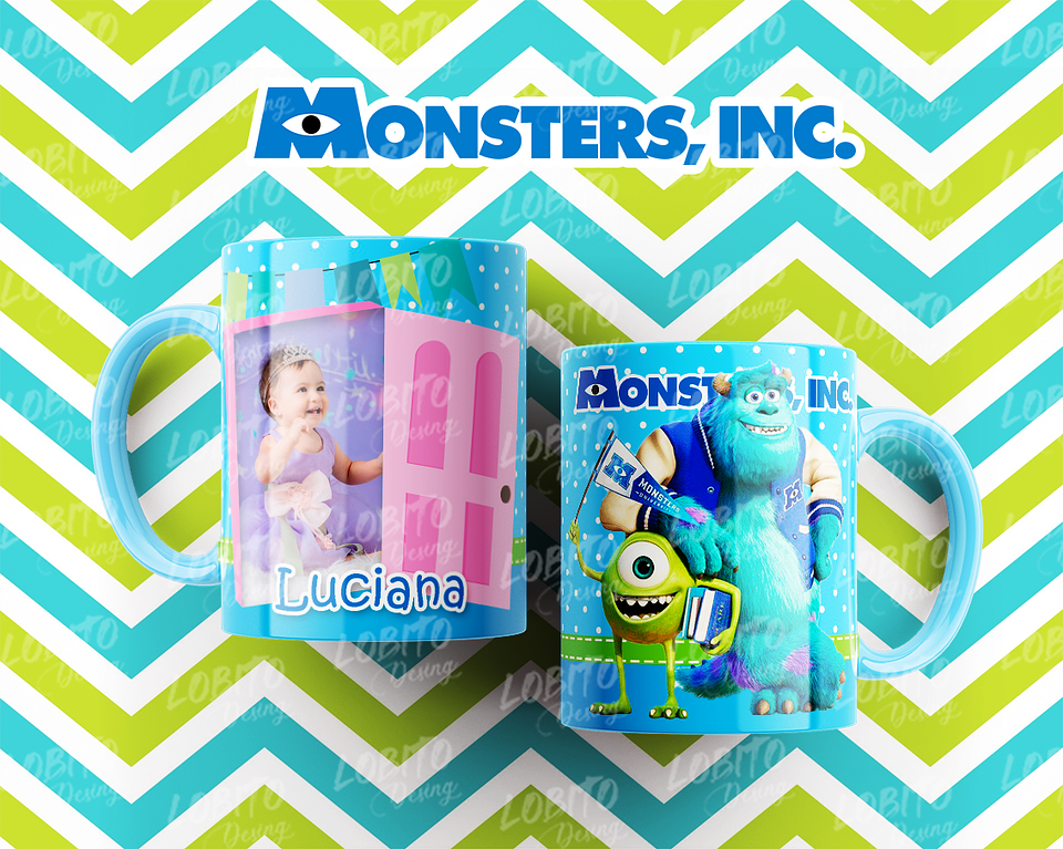 10 Artes para Caneca Monstros SA Arquivo Editável  2