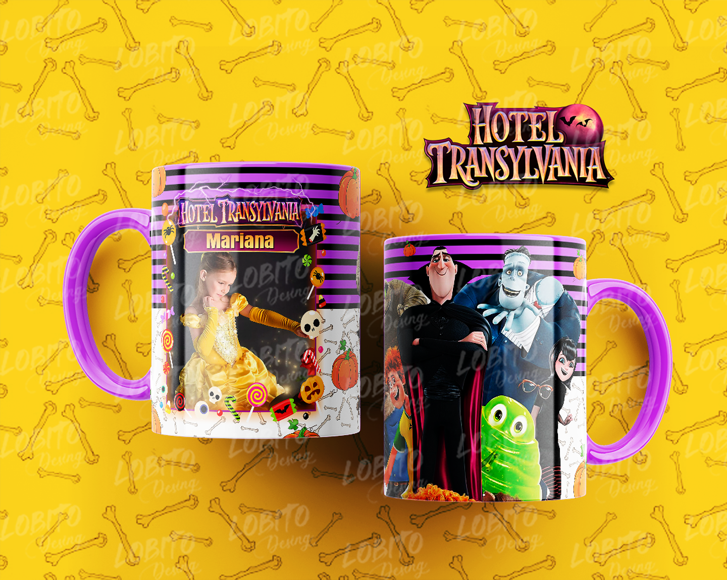 10 Artes para Caneca Hotel Trasilvânia Arquivo Editável 3