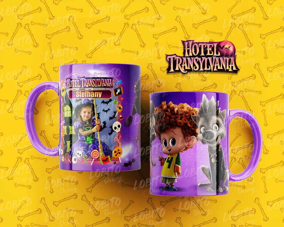 10 Artes para Caneca Hotel Trasilvânia Arquivo Editável 4