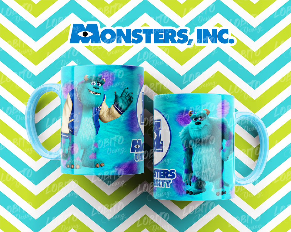 10 Artes para Caneca Monstros SA Arquivo Editável  4