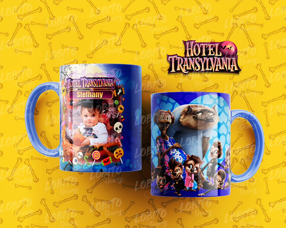 10 Artes para Caneca Hotel Trasilvânia Arquivo Editável 6