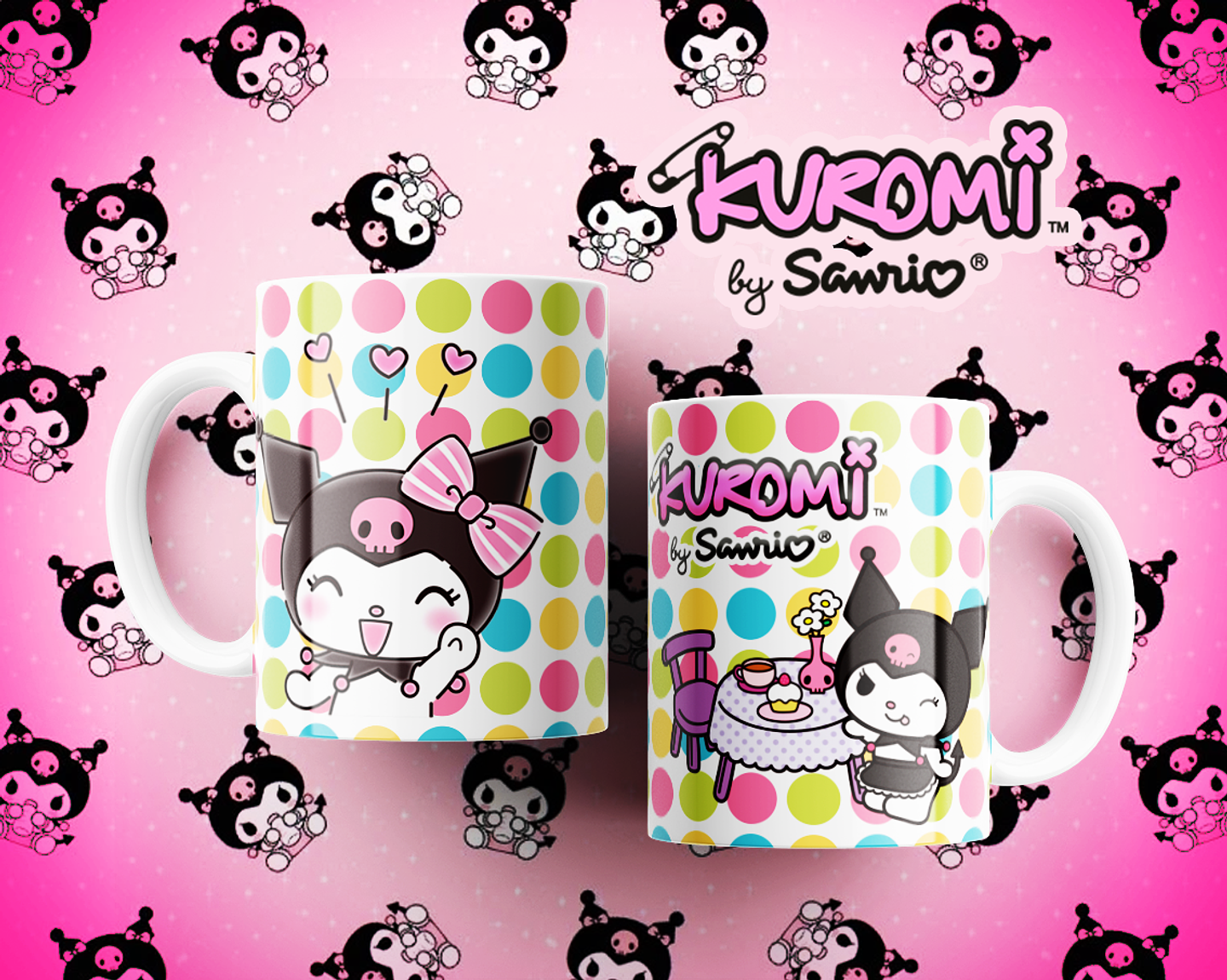 10 Artes para Caneca Kuromi Arquivo Editável  5