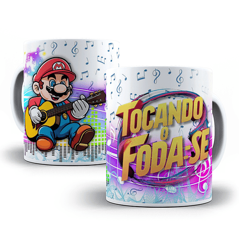 10 Artes para Caneca Tocando o Foda Se Arquivo em Jpg