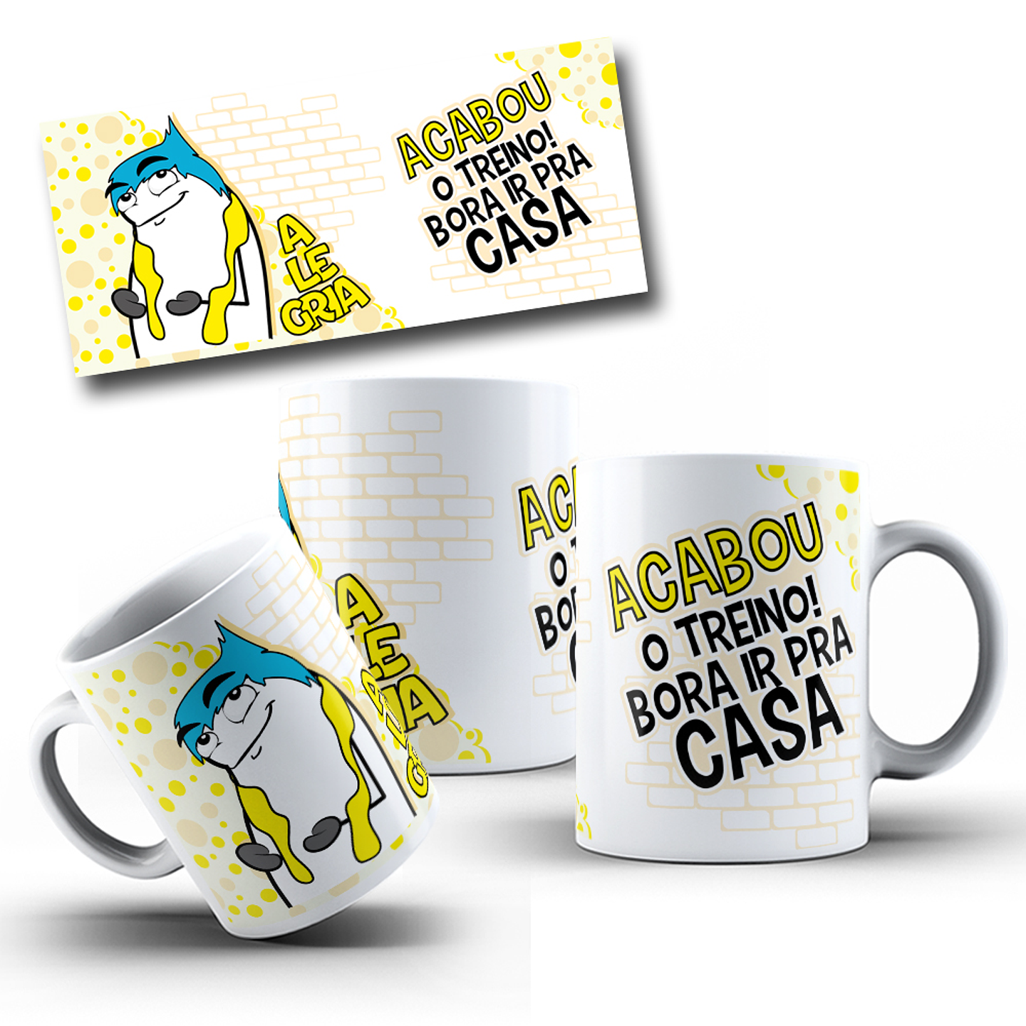 11 Artes para Caneca Divertidamente Academia Flork Arquivo em Jpg 1