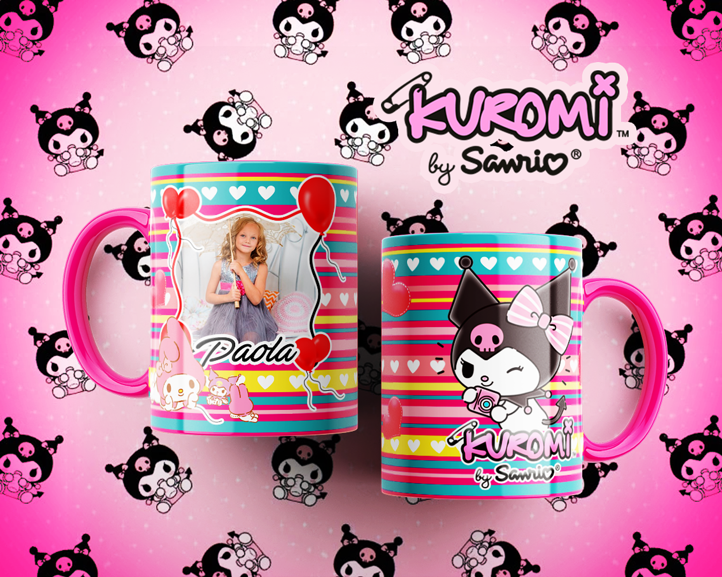 10 Artes para Caneca Kuromi Arquivo Editável  6