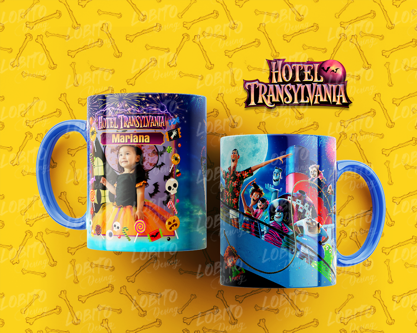 10 Artes para Caneca Hotel Trasilvânia Arquivo Editável 8