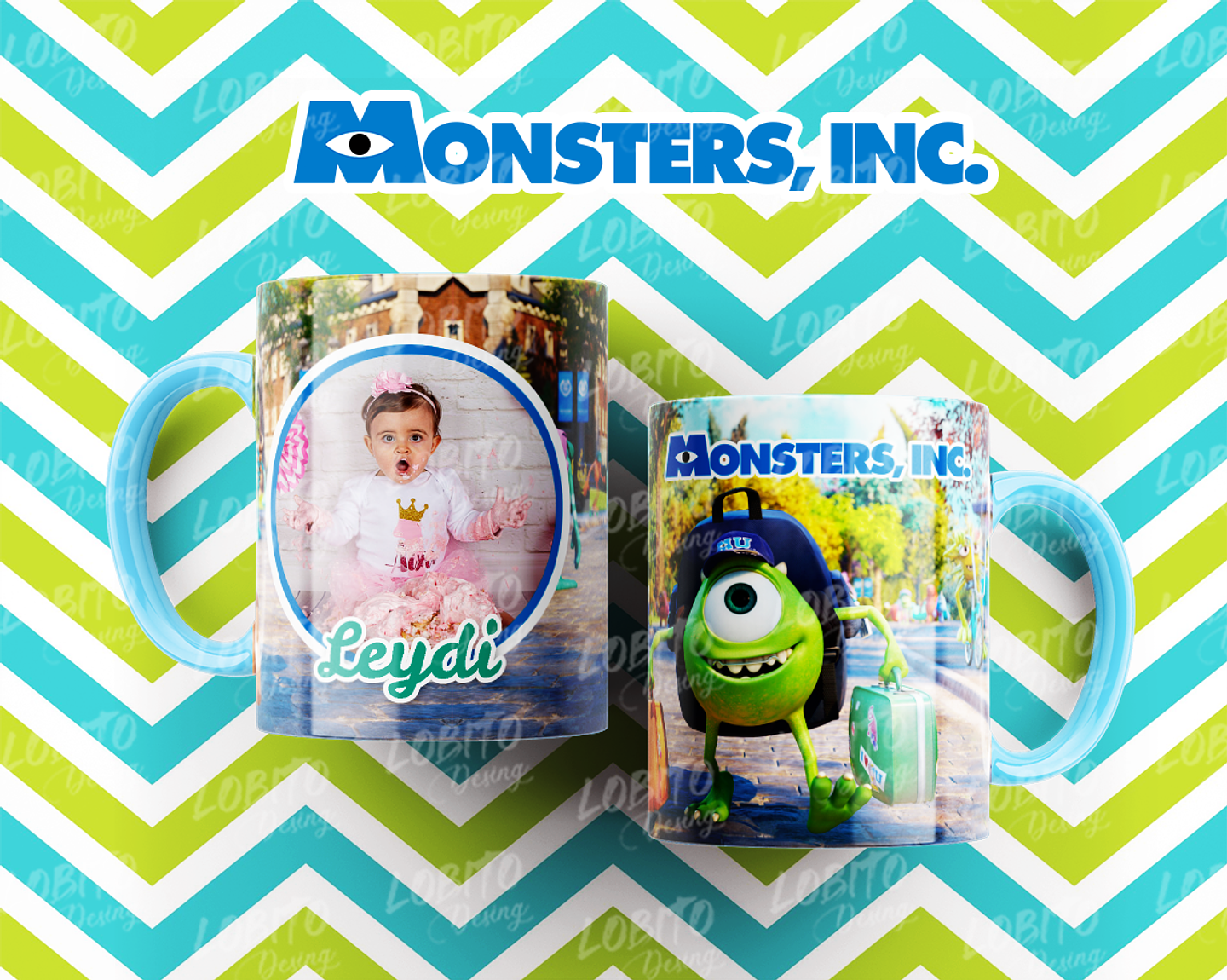 10 Artes para Caneca Monstros SA Arquivo Editável  7