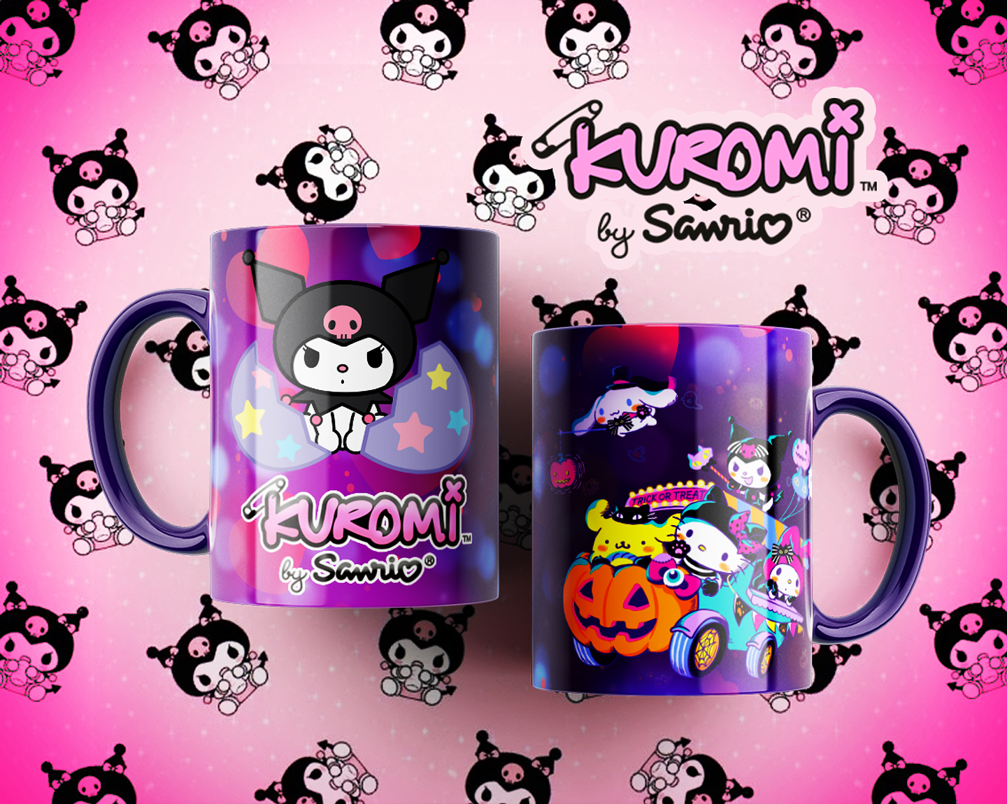 10 Artes para Caneca Kuromi Arquivo Editável  7