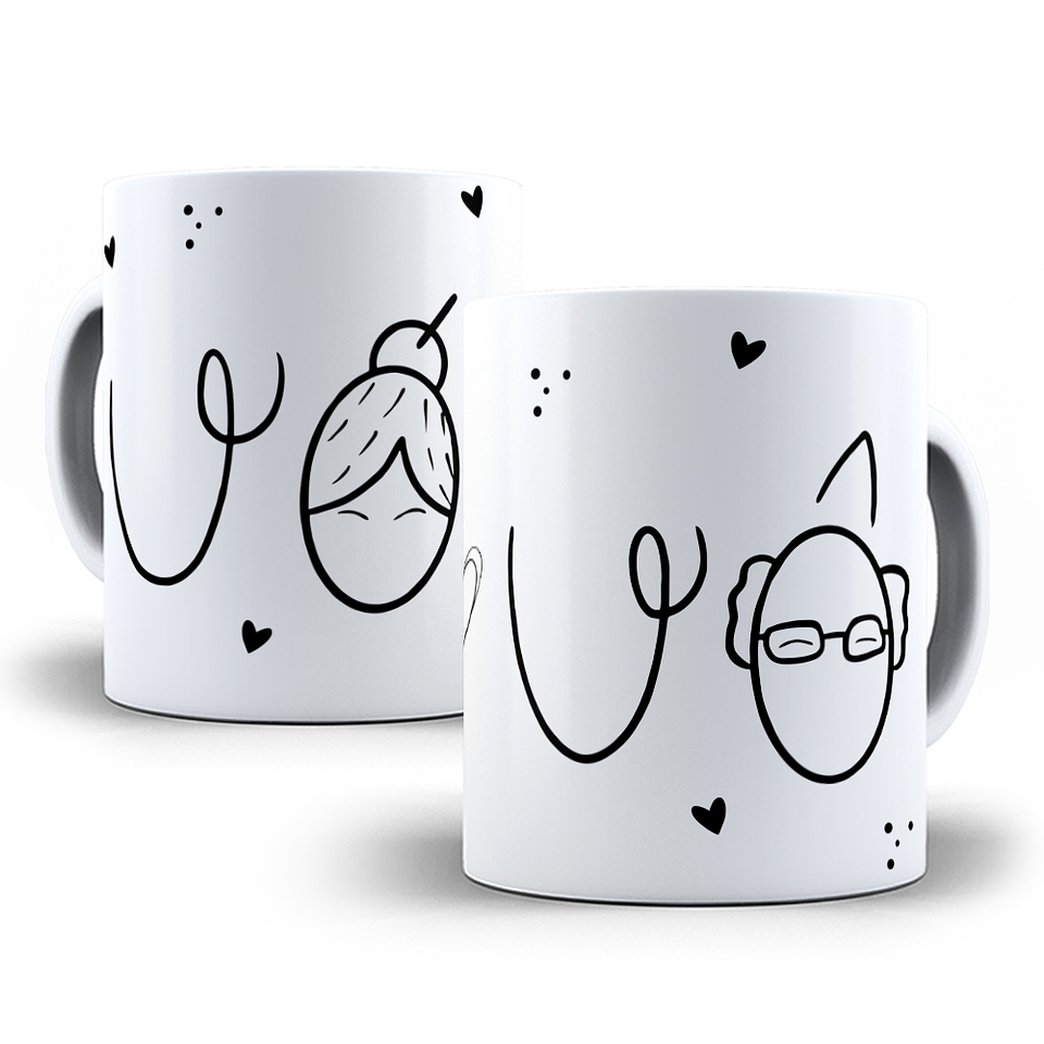 11 Artes para Caneca Dia dos Avós Minimalista Arquivo Editável 4