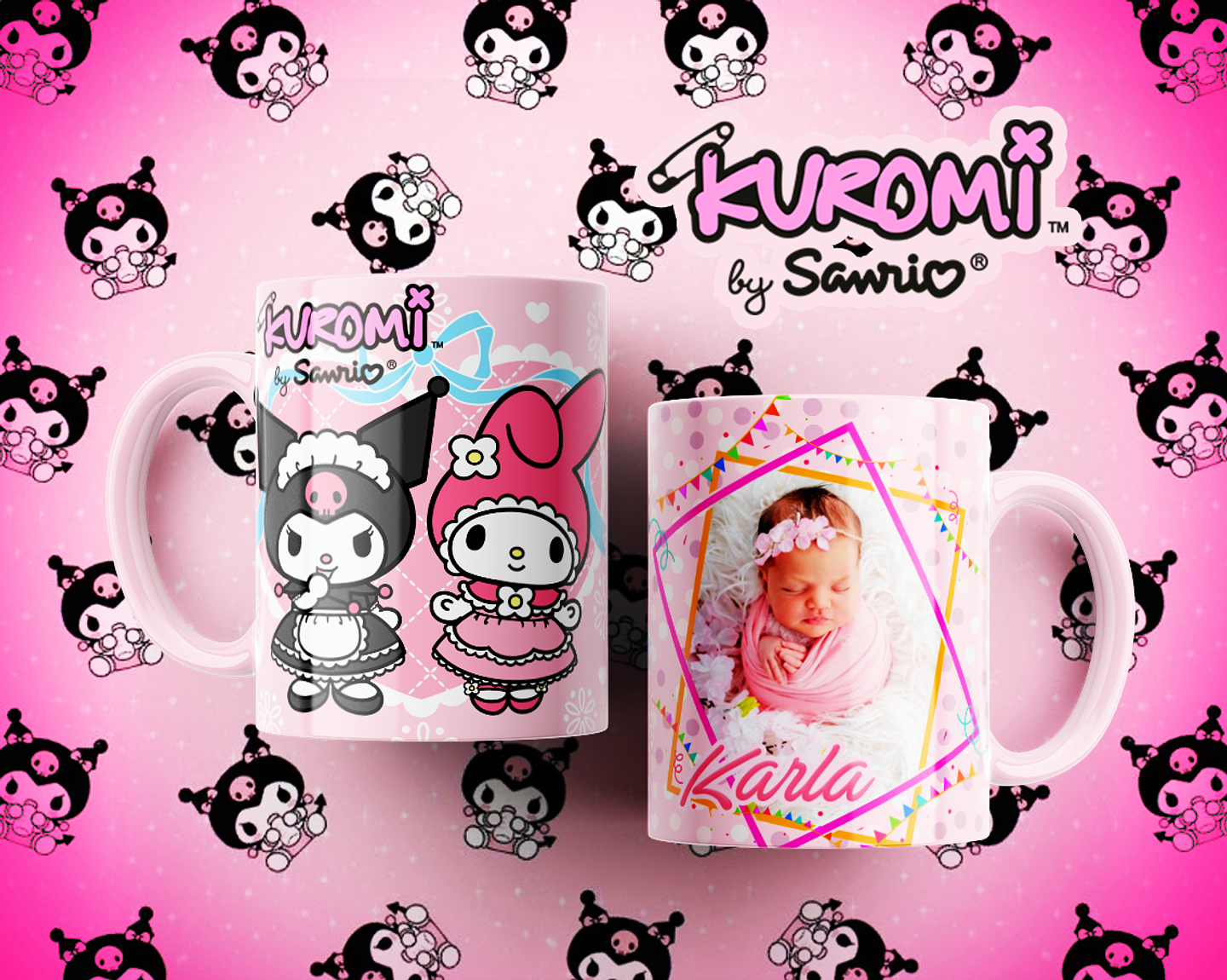 10 Artes para Caneca Kuromi Arquivo Editável  8