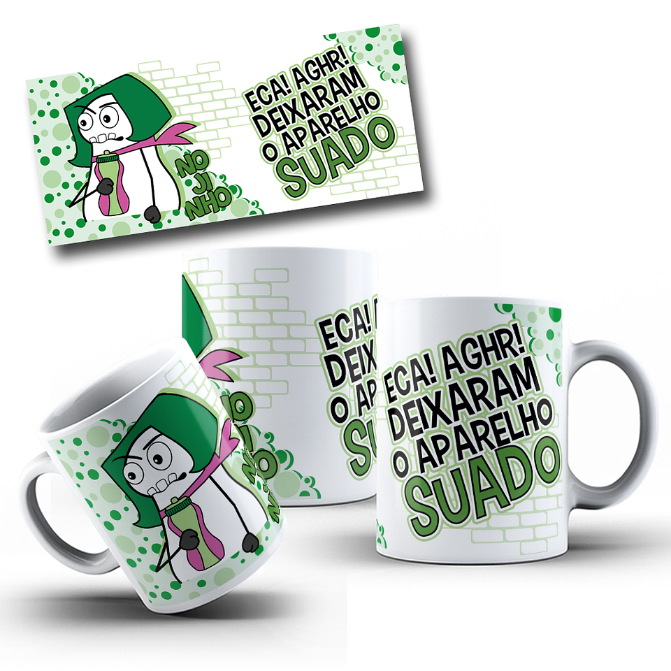 11 Artes para Caneca Divertidamente Academia Flork Arquivo em Jpg 3