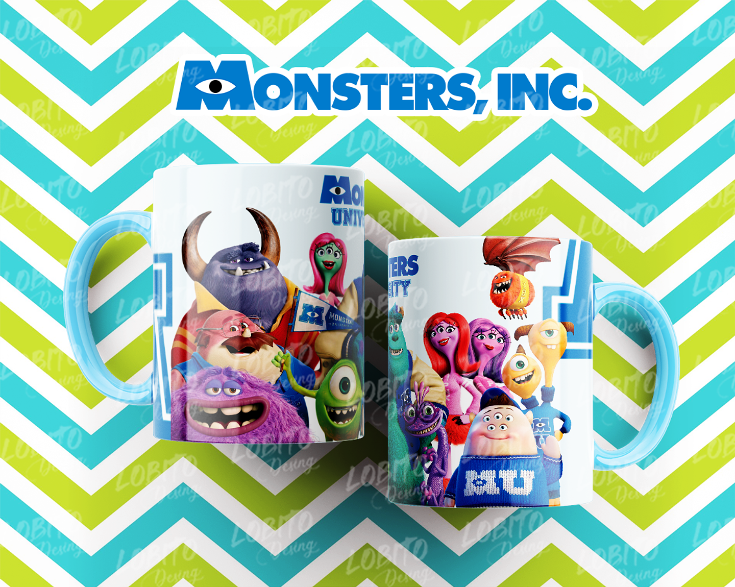 10 Artes para Caneca Monstros SA Arquivo Editável  9