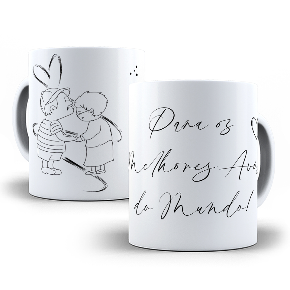 11 Artes para Caneca Dia dos Avós Minimalista Arquivo Editável 6