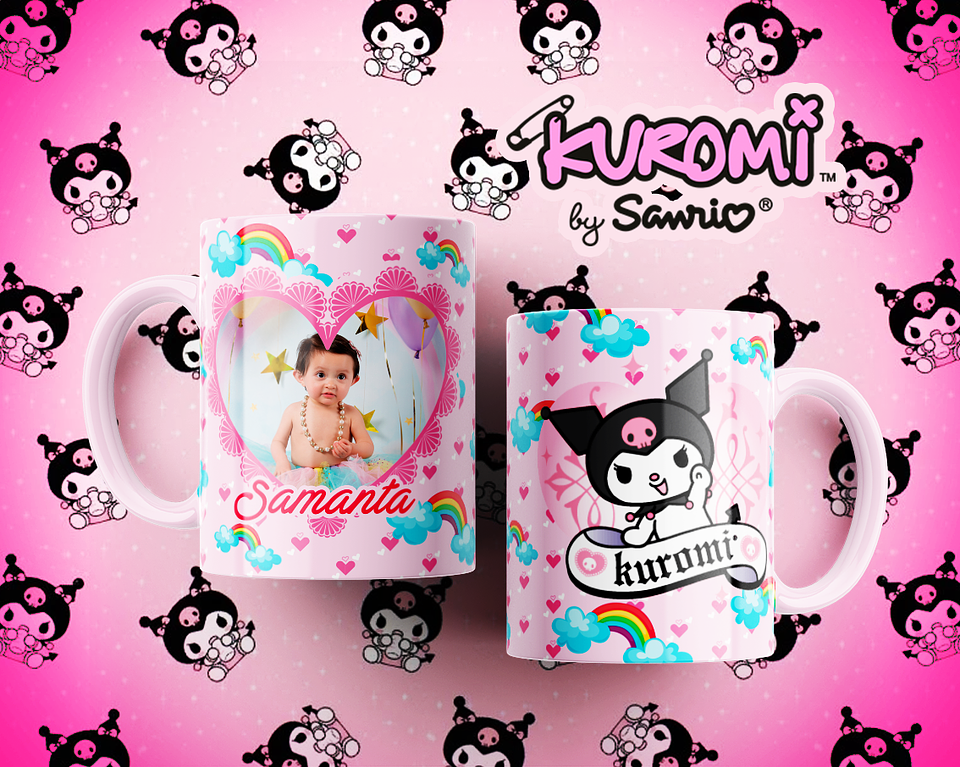 10 Artes para Caneca Kuromi Arquivo Editável  10